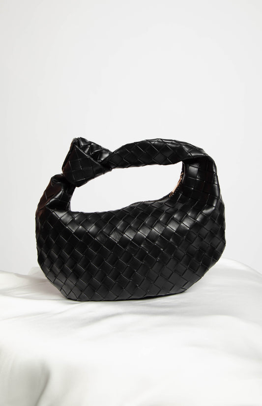 Rylie Black PU Shoulder Bag