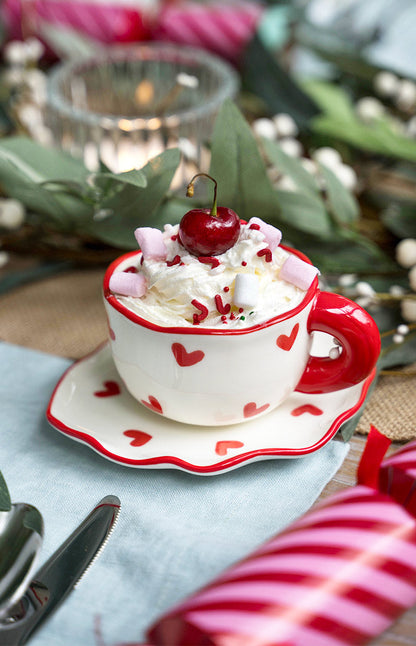 Adore Red Heart Mug Set