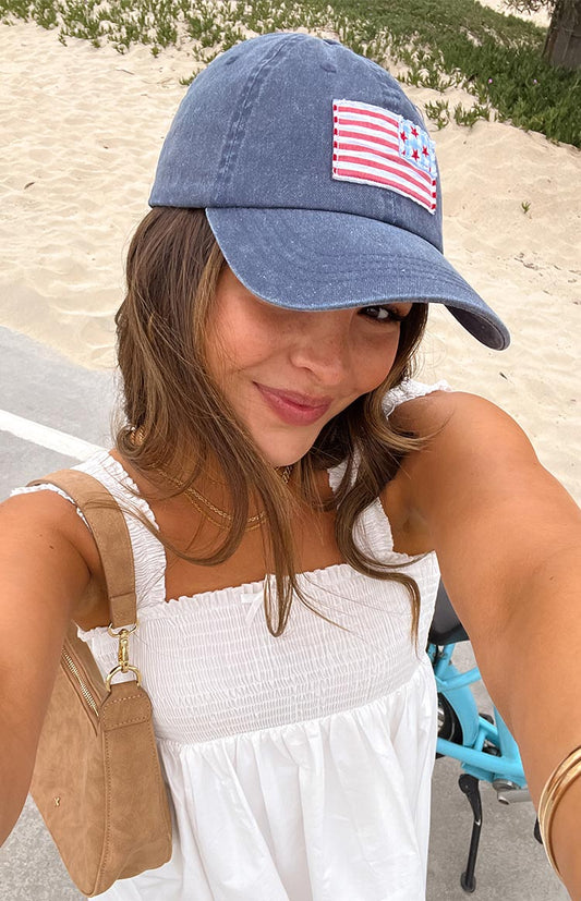 Beginning Navy Washed USA Cap