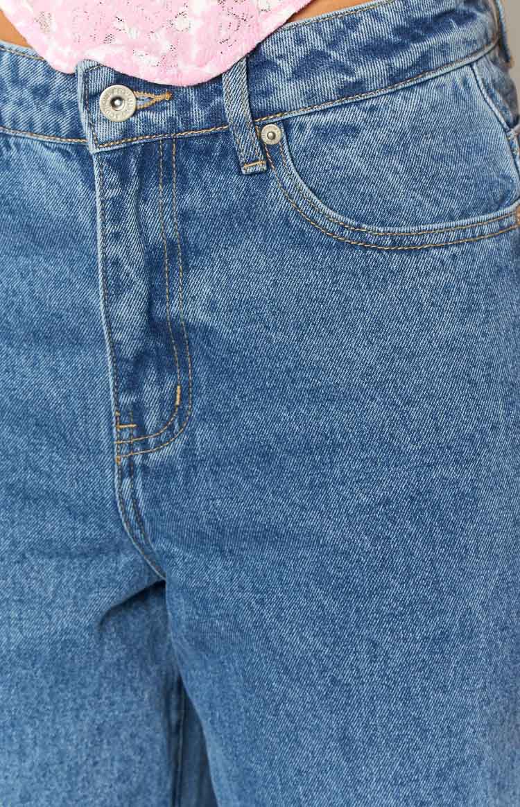 Calliope Mid Wash Mid Rise Slouchy Jeans