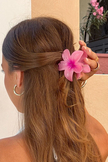 Frangipani Pink Flower Clip