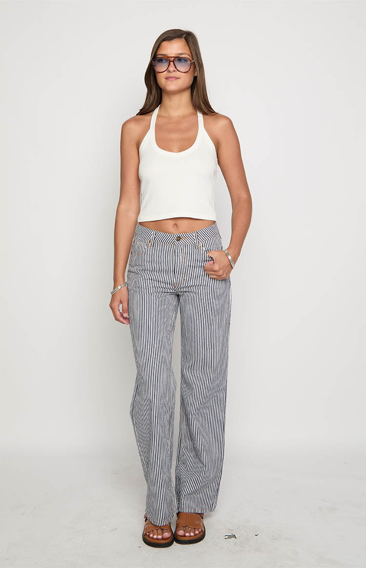 Lioness Top Model Navy Stripe Jean