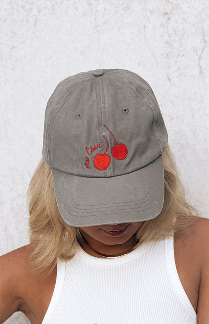 Ma Cheri Black Washed Cap