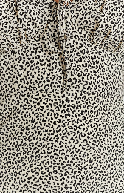 Love Me Tender Twist Dress Animal