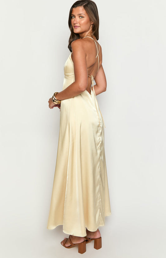 Nakita Yellow Maxi Dress