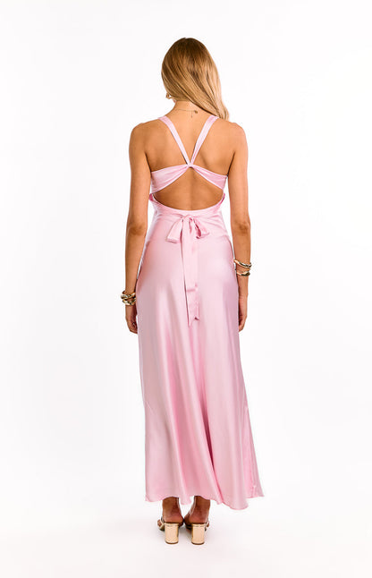 Oden Light Pink Formal Maxi Dress