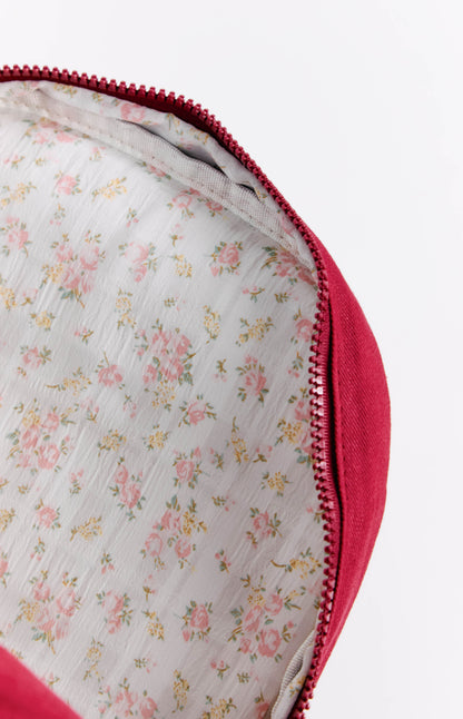 Pink Star Burgundy Backpack