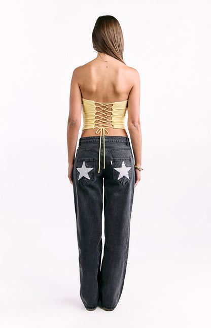 Romeo Yellow Corset Top