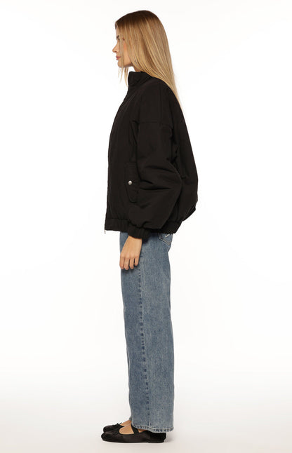 Ace Black Oversized Puffer Jacket